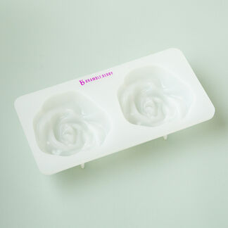 2 Cavity Rose Silicone Mold